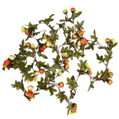 

2pcs 22m Silk Roses Ivy Fake Vine Artificial Flowers Garland