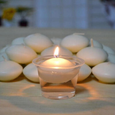 

50PCS Round Water Floating Candle Disc Floater Candles Wedding Party Home Decor