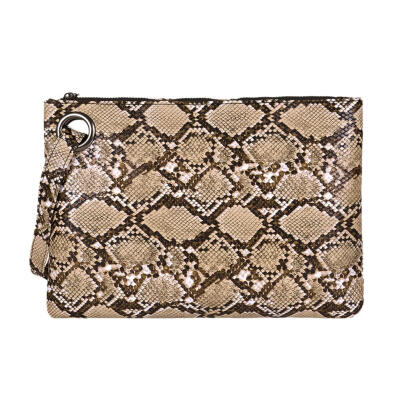 

Snake Print Wristlet Clutch Women Purse PU Leather Money Phone Pouch Wallet