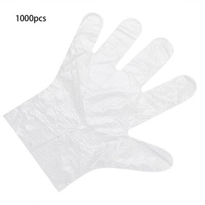 

Greensen 10 Bags Transparent Clear Anti-slip Disposable Pets Cleaning Gloves