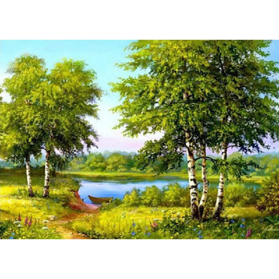 

Diamond Painting DIY 5D Oil Painting Sea Diamond Painting Cube Round Shape Diamond Paintings Kits Arts Craft for Room Wall Decorat
