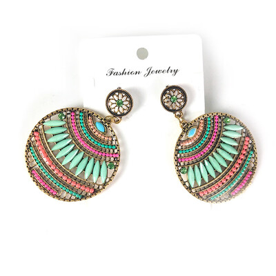 

Bohemian hollow pendant earrings