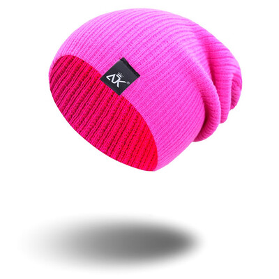 

Fashion Knit Baggy Beanie Winter Hat Ski Slouchy Chic Knitted Cap Wool Beanie Elastic Hat For Women Men Unisex Accessories Gifts