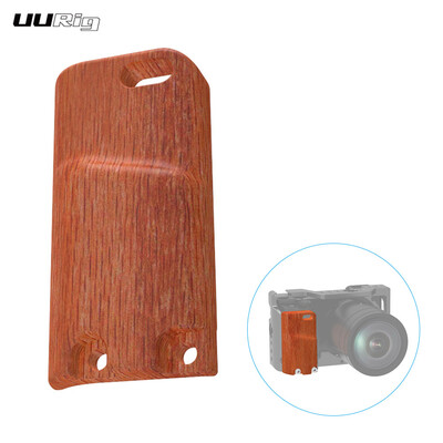 

UURig R009 Wood Handle Grip Pear Wooden Handgrip Only for Sony A6400 A6300 Metal Camera Cage Professional Vlog Video Shooting Acce