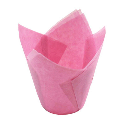 

50Pcs Oil-proof Tulip Cake Cup Muffin Cupcake Liner Paper Holder Baking Tool