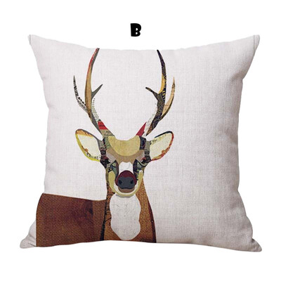 

Tailored Cotton Linen Christmas Pillow Case Sofa Car Throw Cushion Cover Home Decor