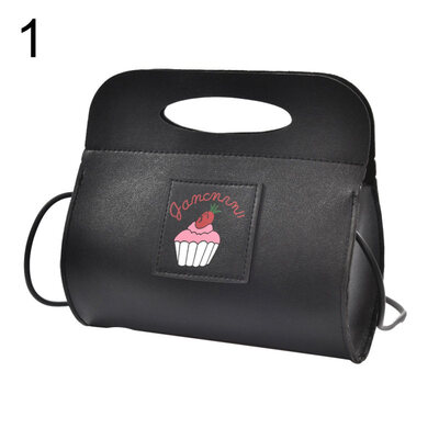 

Fashion Women Cupcake Heart Faux Leather Small Zipper Crossbody Shoulder Bag