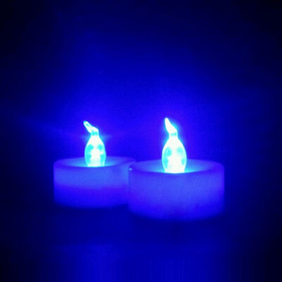 

New 12PCS 7 Color Marriage Candle Light Electronic Tea Wax White Electronic Candle For mum birthday Church Decoration Home Decor