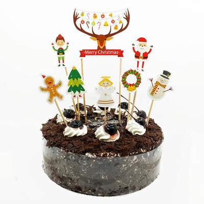 

Christmas Santa Claus Cupcake Topper Cake Decoration Christmas Decorations