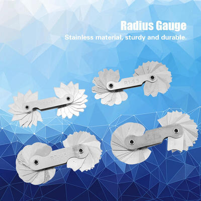 

Greensen 4pcs Stainless Steel Radius Fillet Gauge Measuring Tool R03-15 R1-65 R7-145 R15-25