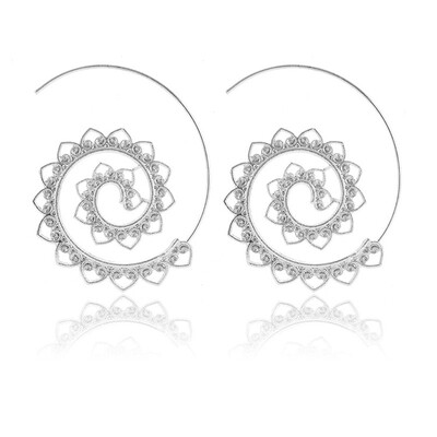 

Olaru Trendy Simple Flower Crystal Scrub Hoop Earrings For Woman Statement korean Cheap Big earring Fashion Ear Jewelry Brincos