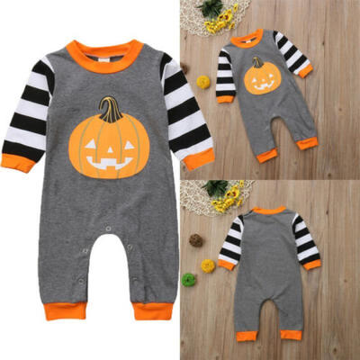 

UK Newborn Baby Boy Girl Halloween Christmas Jumpsuit Romper Bodysuit Outfits