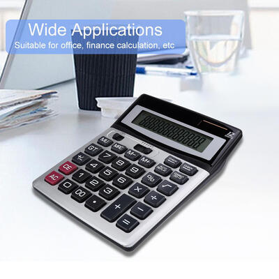 

Greensen Dual Power Source Solar EnergyBattery Operated Calculator for Office Use