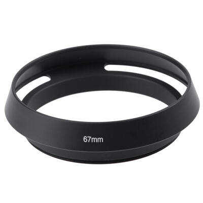 

Black Metal Vented Curved Lens Hood DSLR Camera Mount for Leica Canon Nikon