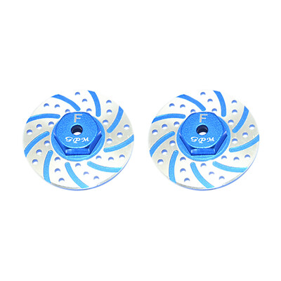

Siaonvr GPM Racing Aluminum 2Pcs Front Brake Disc Rotor Anti Rust For AXIAL 118 RC Car