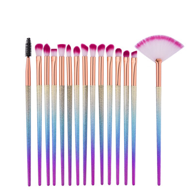 

Toponeto 15PCS Make Up Foundation Eyebrow Eyeliner Blush Cosmetic Concealer Brushes