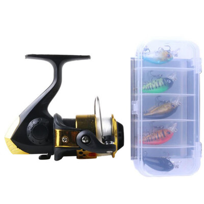 

1 Set 521 Fishing Reel Artificial Bait Metal Wheel With Line Portable Outdoor Fishing Accessories Top Sale