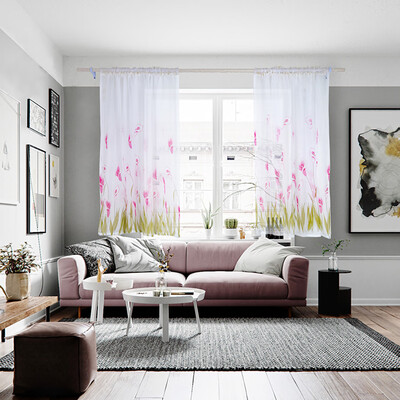 

Toponeto Daffodil Flower Tulle Curtain Handle Tulle Coveted 1 Fabric