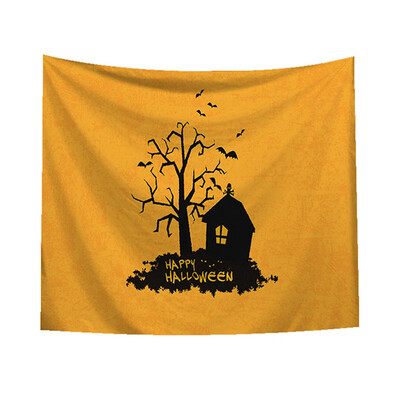 

Toponeto Sugar Skull Tapestry Halloween Trick Treat Horror Ghost Wall Hanging Home Decor