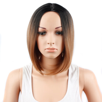 

Gobestart Women Fashion Lady Gradient Short Straight Hair Cosplay Party Wig