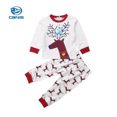 

Christmas Baby Toddler Kids Deer Tops Pants Homewear Pajamas Clothes 2PCS Set