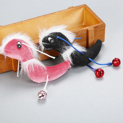 

Greensen 4 PCS Cute Ant-shape Pet Cat Plush Toy with Bell&Catnip Training Stress Release
