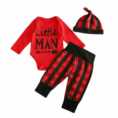 

Newborn Infant Clothes Baby Boy Kids Outfit Romper Jumpsuit BodysuitPantsHats