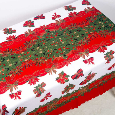 

Christmas Floral Printed Table Cover Cloth Wedding Party Decor Tablecloth