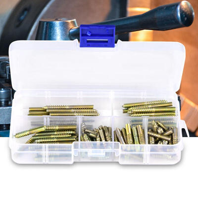 

Greensen 110pcs M4 Dowel Screw Woodworking Furniture Connector Double Ended Screw Hanger Bolt