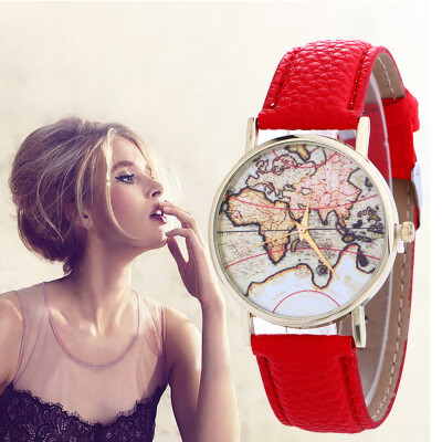 

World Map Watch Casual Women Quartz Wristwatches Dress Watches Quartz Watches Relogio Feminino Halloween Christmas Gift