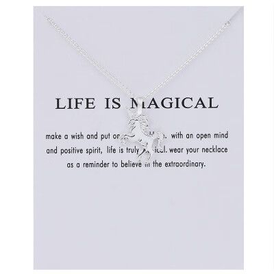 

2018 Fashion Jewelry New Arrived Sun Angel Wings Good Luck Elephant Alloy Pendant Necklace For Women