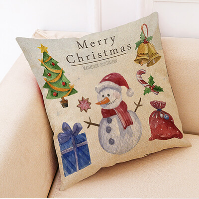 

Tailored Christmas Home Decor Cushion Cover Graffi Style Throw Pillowcase Pillow Covers