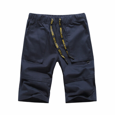 

Tailored Fashion Mens Casual Pure Color Pocket Overalls Wind Overalls Shorts
