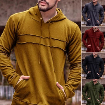 

Men´s Winter Hoodies Slim Fit Hooded Sweatshirt Outwear Sweater Warm Coat Jacket