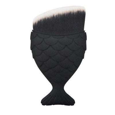 

Gobestart 1pcs Fish Scale Makeup Brush Fishtail Bottom Brush Powder Cosmetic Brush