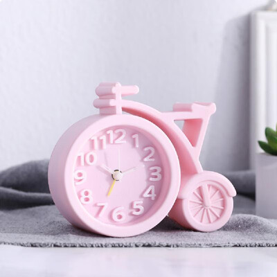 

Fashion Bicycle Shape Cartoon Student Children Bedside Clock Mini Mute Alarm Clocks Desk Table Home Decor Kid Gifts