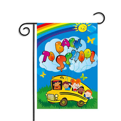 

New DIY Flag Decoration Back to School Flags Double-sided Printing Waterproof Sunscreen Garden Flag-Back to School 1772x1181"