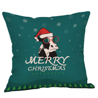 

Siaonvr Christmas Throw Pillow Cover Pillowcases Decorative Sofa Cushion Cover