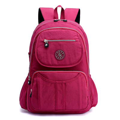 

Lightweight waterproof nylon shoulder bag lady fashion leisure travel backpack large capacity lady bag