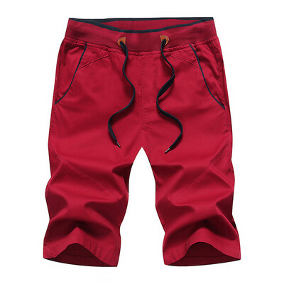 

Tailored Mens Summer Leisure Sports Five-cent Trousers Cotton Belted Beach Short Pants