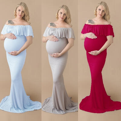 

Pregnant Women&39s Maternity Dress Maxi Gown Photography Photo Shoot Clothes