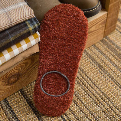 

Women 1 Pair Winter Warm Ankle Socks Soft Low Cut Ankle Socks Thick Floor Socks Fuzzy Winter Thick Socks