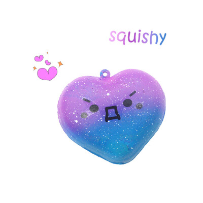 

YIWULAGalaxy Love Heart Squishy Slow Rising Cartoon Cream Scented Stress Relief Toy