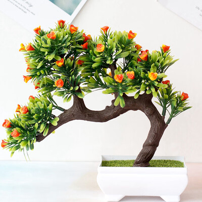 

Fake Artificial Green Plant Bonsai Potted Simulation Flowers Tree HomeOffice
