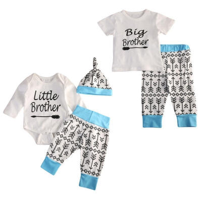 

Baby Boy Little Brother Romper Big Brother T-shirt Pants Toddler Clothes Outfit