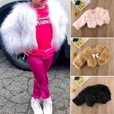 

Baby Kids Girls Faux Fur Vest Waistcoat Warm Winter Coats Tops Outwear Jacket