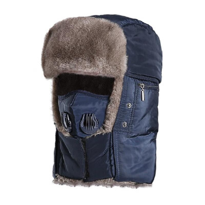 

Men Women Winter Thermal Hat Ushanka Trapper Trooper Hats Waterproof Windproof Hat with Earflaps Face Mask