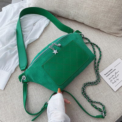 

Qiao Bani 2019 early autumn new Korean chic fashion matte stitching multi-purpose shoulder diagonal trend female bag