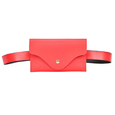 

JHD Fashion Women Waist Bag PU Leather Belt Bag Pure Color Pack For Women Female Vintage Waist Pouch Purse Phone Pouch