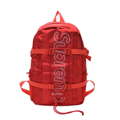 

Supreme off white outdoor athletic canvas sport bag fashion casual lightweight men women backpack student school bag girl boy